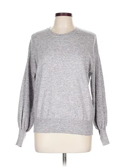 Pre-owned Ella Moss Pullover Sweater In Gray