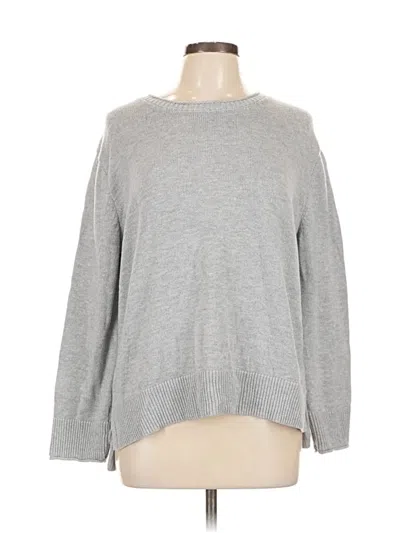 Pre-owned Ella Moss Pullover Sweater In Gray