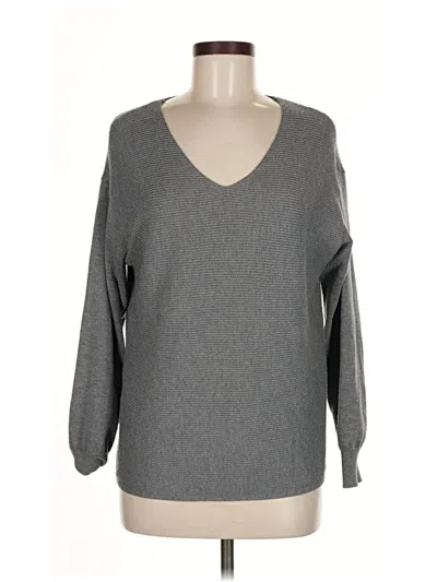 Pre-owned Ella Moss Pullover Sweater In Gray