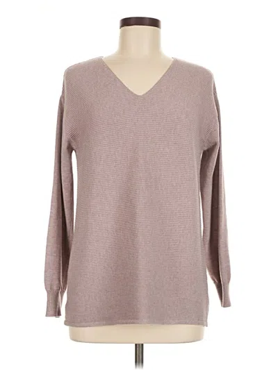 Pre-owned Ella Moss Pullover Sweater In Gray