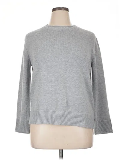 Pre-owned Ella Moss Pullover Sweater In Gray