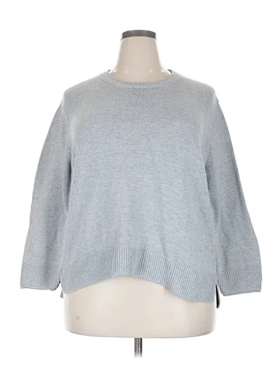 Pre-owned Ella Moss Pullover Sweater In Gray