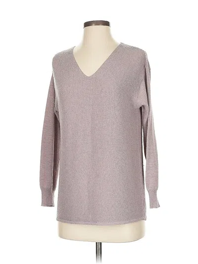 Pre-owned Ella Moss Pullover Sweater In Gray