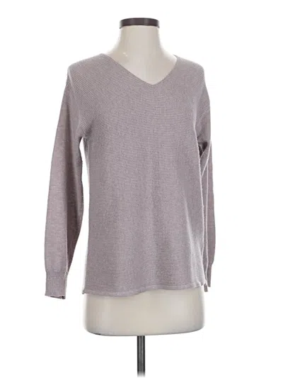 Pre-owned Ella Moss Pullover Sweater In Gray