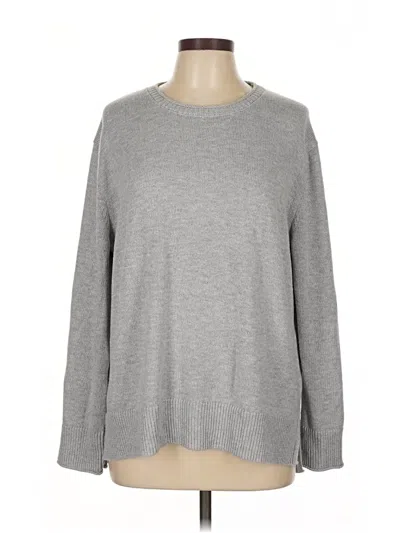 Pre-owned Ella Moss Pullover Sweater In Gray
