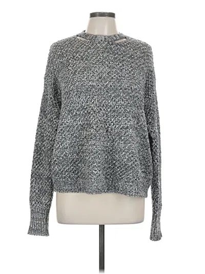 Pre-owned Ella Moss Pullover Sweater In Gray