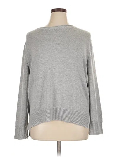Pre-owned Ella Moss Pullover Sweater In Gray