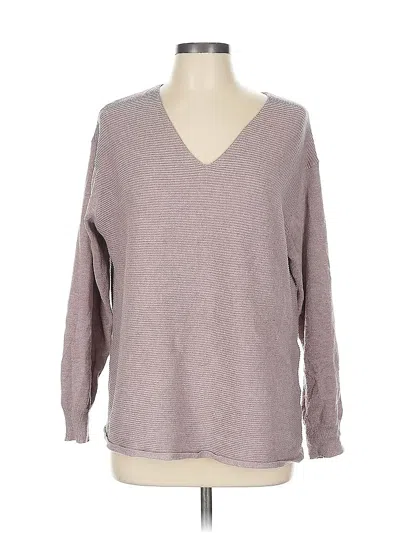 Pre-owned Ella Moss Pullover Sweater In Gray