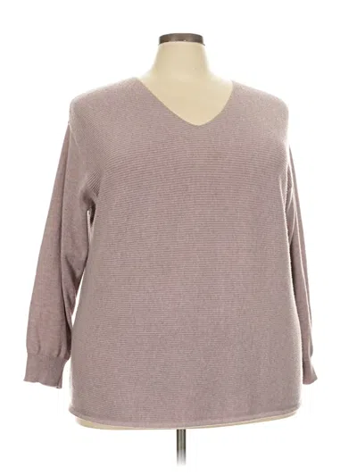 Pre-owned Ella Moss Pullover Sweater In Gray