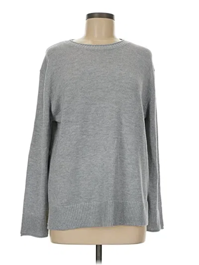 Pre-owned Ella Moss Pullover Sweater In Gray
