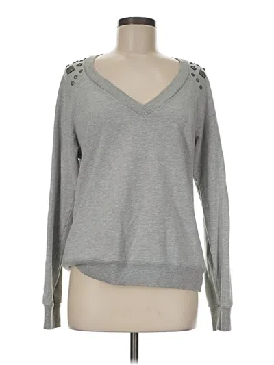 Pre-owned Ella Moss Pullover Sweater In Gray