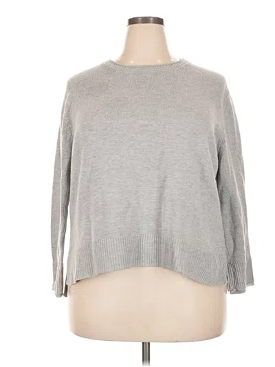 Pre-owned Ella Moss Pullover Sweater In Gray