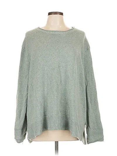 Pre-owned Ella Moss Pullover Sweater In Green