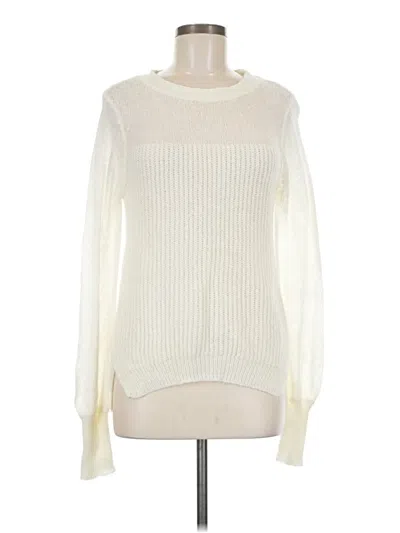 Pre-owned Ella Moss Pullover Sweater In Ivory