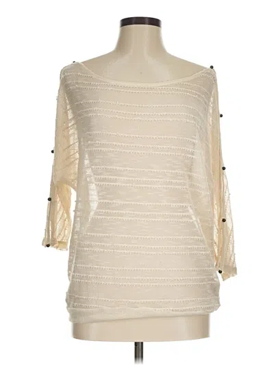 Pre-owned Ella Moss Pullover Sweater In Ivory