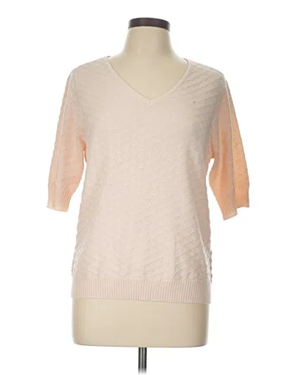 Pre-owned Ella Moss Pullover Sweater In Ivory