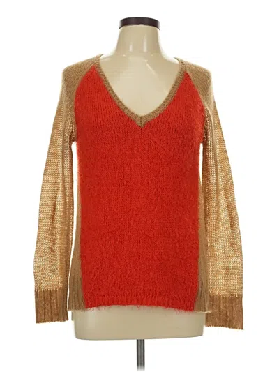 Pre-owned Ella Moss Pullover Sweater In Orange