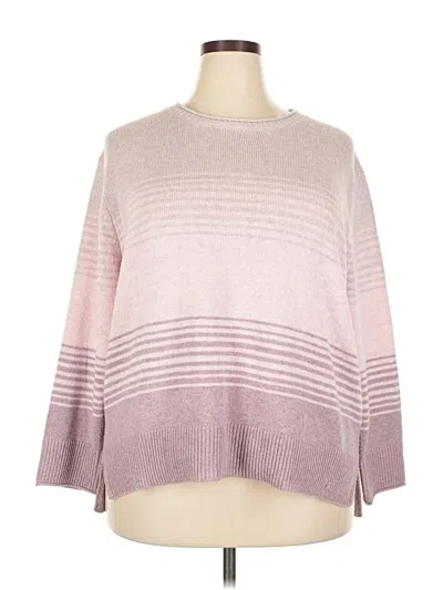Pre-owned Ella Moss Pullover Sweater In Pink