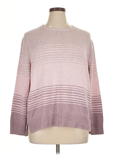 Pre-owned Ella Moss Pullover Sweater In Pink