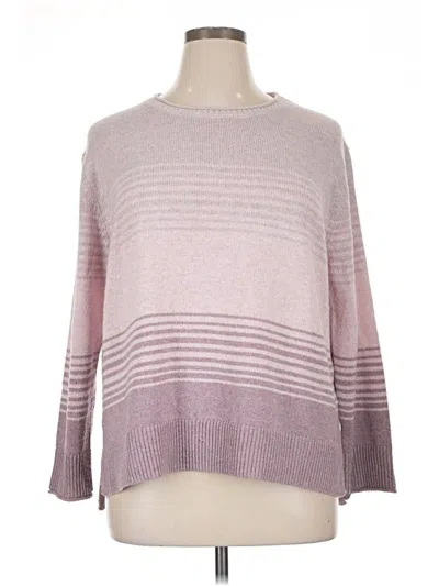 Pre-owned Ella Moss Pullover Sweater In Pink