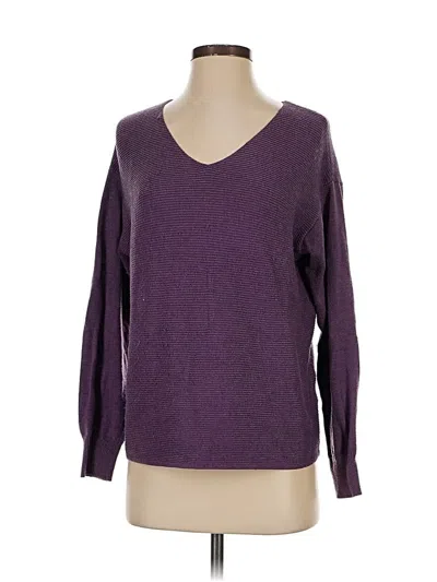 Pre-owned Ella Moss Pullover Sweater In Purple