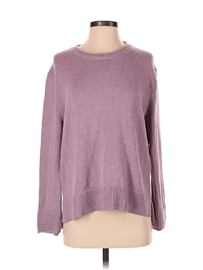 Pre-owned Ella Moss Pullover Sweater In Purple