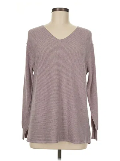 Pre-owned Ella Moss Pullover Sweater In Purple