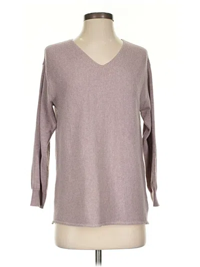 Pre-owned Ella Moss Pullover Sweater In Purple
