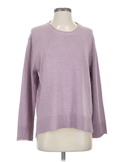Pre-owned Ella Moss Pullover Sweater In Purple
