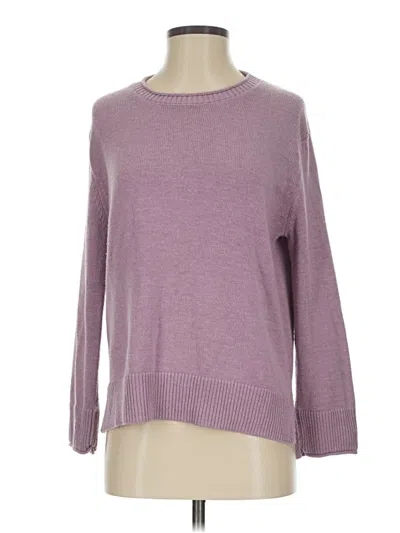 Pre-owned Ella Moss Pullover Sweater In Purple