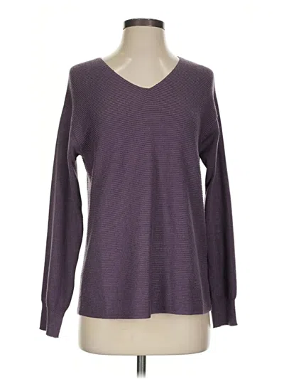 Pre-owned Ella Moss Pullover Sweater In Purple