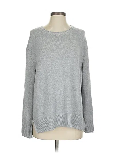 Pre-owned Ella Moss Pullover Sweater In Silver