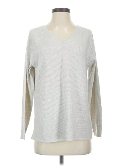 Pre-owned Ella Moss Pullover Sweater In Silver