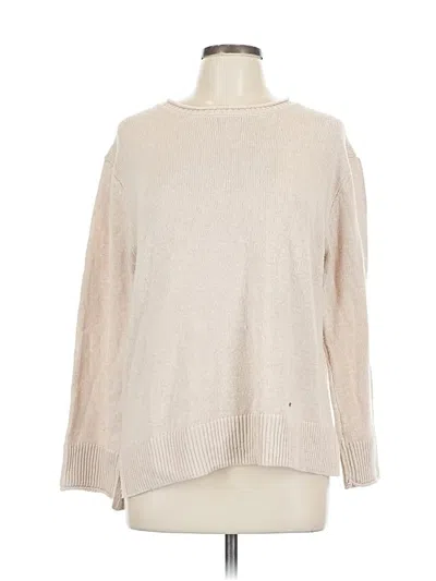 Pre-owned Ella Moss Pullover Sweater In Tan