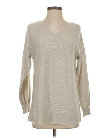 Pre-owned Ella Moss Pullover Sweater In Tan
