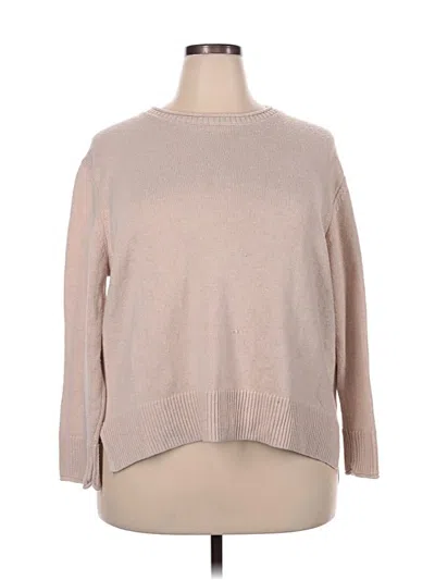 Pre-owned Ella Moss Pullover Sweater In Tan