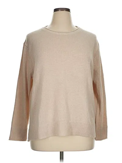 Pre-owned Ella Moss Pullover Sweater In Tan