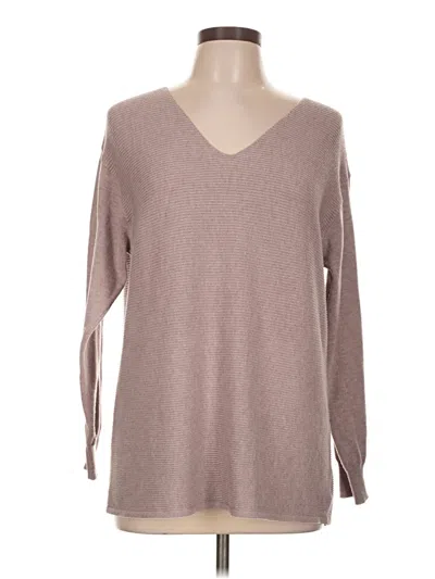 Pre-owned Ella Moss Pullover Sweater In Tan