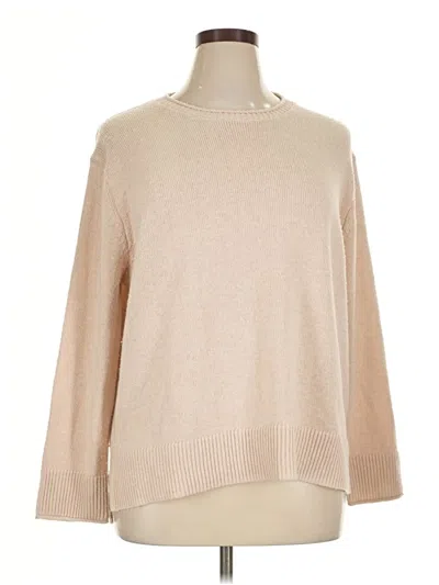 Pre-owned Ella Moss Pullover Sweater In Tan