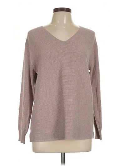 Pre-owned Ella Moss Pullover Sweater In Tan
