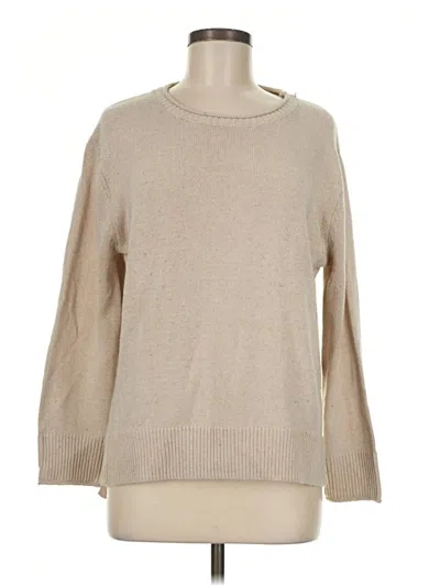 Pre-owned Ella Moss Pullover Sweater In Tan