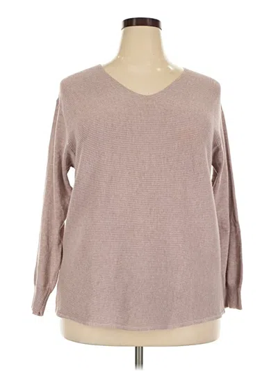 Pre-owned Ella Moss Pullover Sweater In Tan
