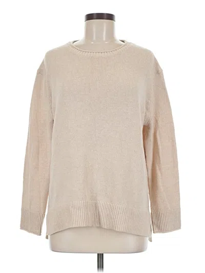 Pre-owned Ella Moss Pullover Sweater In Tan