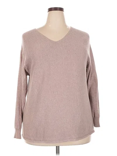 Pre-owned Ella Moss Pullover Sweater In Tan