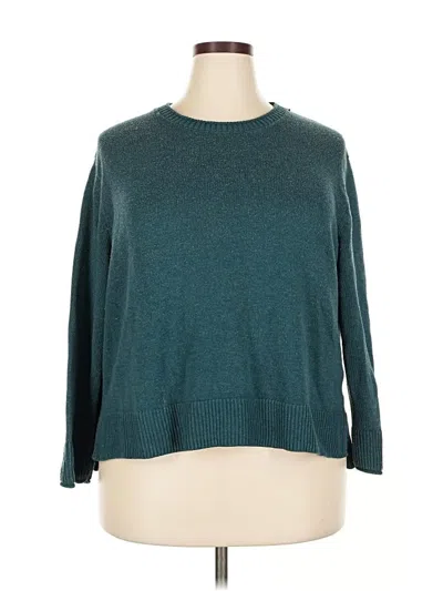Pre-owned Ella Moss Pullover Sweater In Teal