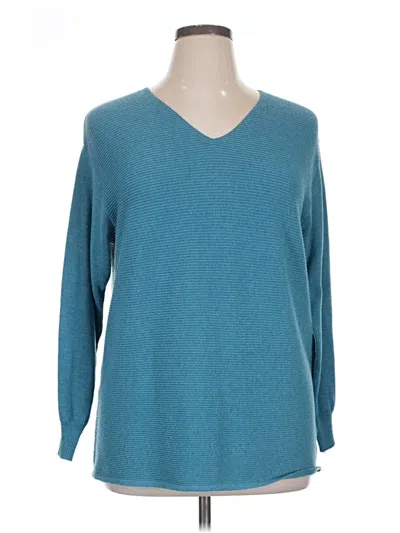 Pre-owned Ella Moss Pullover Sweater In Teal