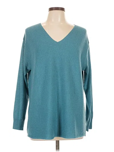 Pre-owned Ella Moss Pullover Sweater In Teal