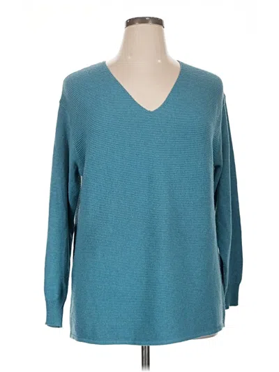 Pre-owned Ella Moss Pullover Sweater In Teal