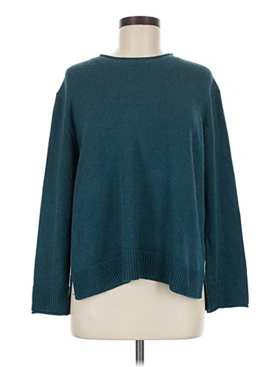 Pre-owned Ella Moss Pullover Sweater In Teal