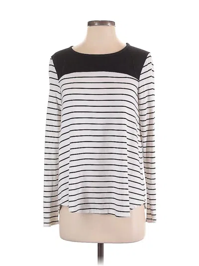 Pre-owned Ella Moss Pullover Sweater In White